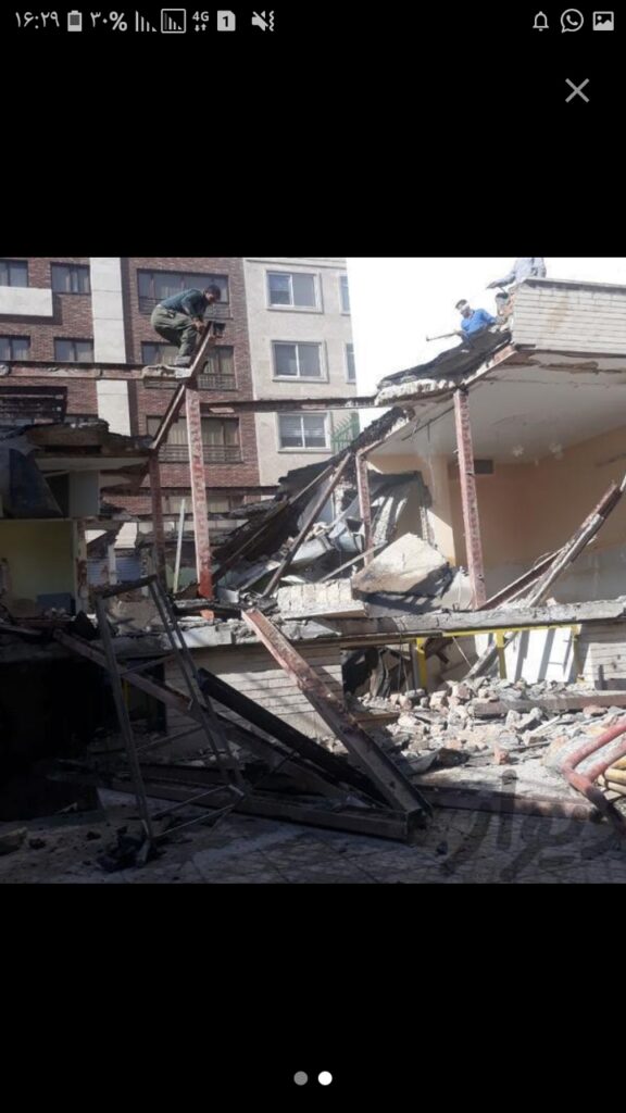 تخریب ساختمان در اسلامشهر
