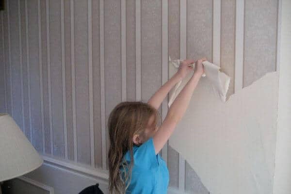 1. آماده کردن ابزار لازم برای کندن کاغذ دیواری از دیوار گچی