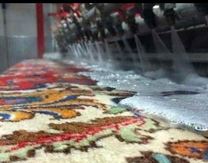 قالیشویی در گلستان بهارستان پردیس شهرک دانشگاه
