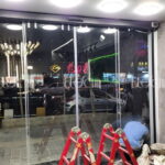 درب شیشه ای اتوماتیک منحنی