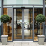 درب اتوماتیک شیشه ای اسلایدینگ